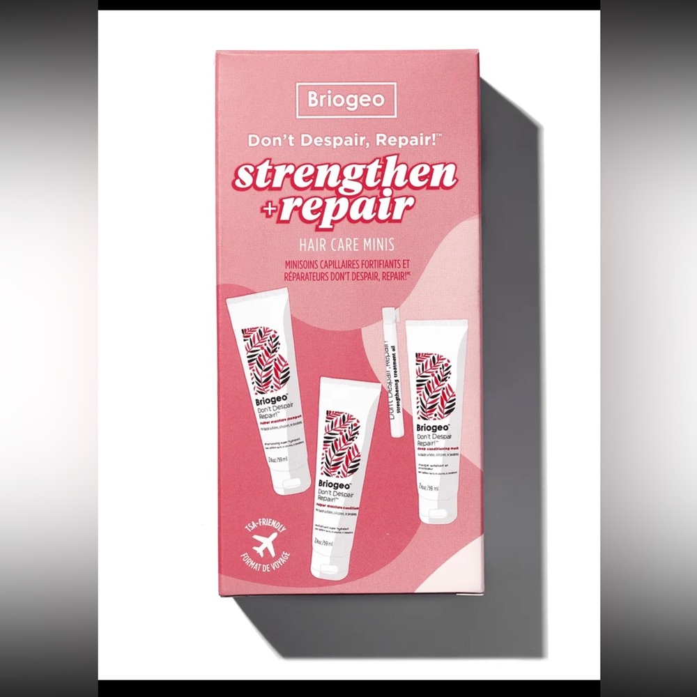 NIB: Briogeo Strengthen + Repair Hair Care Minis!
